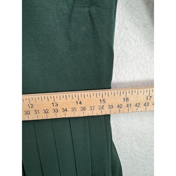 J.Crew Pleated ballet dress in‎ stretch cotton blend preppy sheer green sz M - Picture 5 of 9